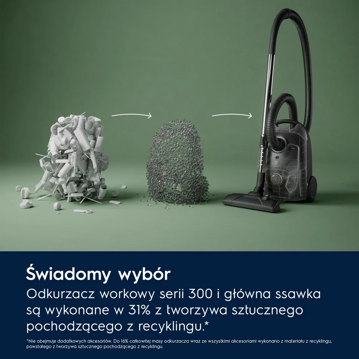 Fshesë me qese, Electrolux EB31C1DB, 750 W, kapacitet 3 L, filtër HEPA, rreze pune 7.5 m, navy blue