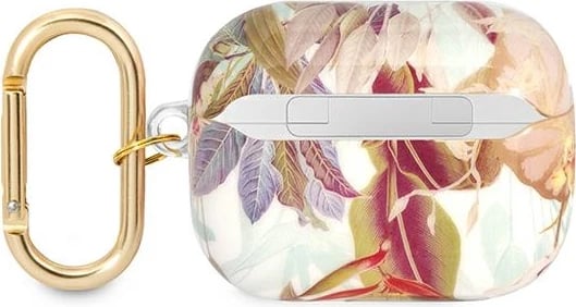 Mbështjellës Guess GUAPHHFLU për AirPods Pro, Flower Strap Collection, vjollcë
