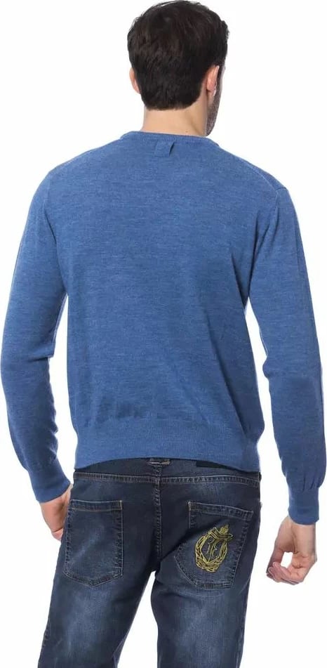 Xhemper nga leshi merino, Billionaire Italian Couture, për meshkuj, blu