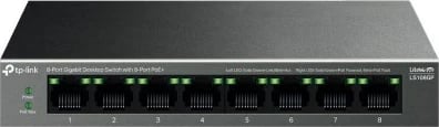 Switch TP-Link LS108GP, 8 porta Gigabit, PoE+, i zi