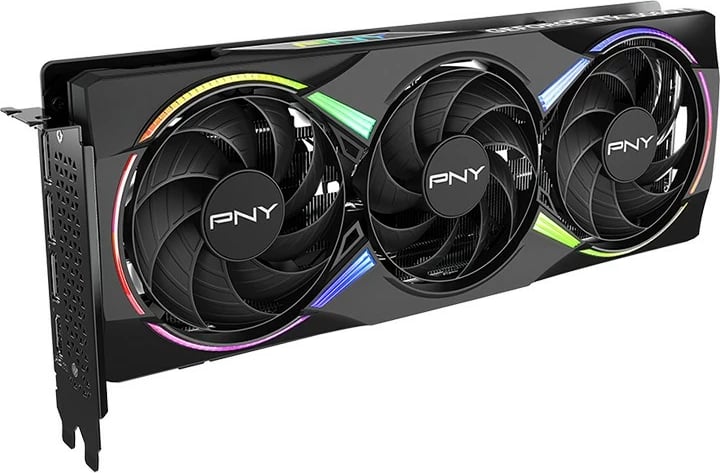 Kartë grafike PNY GeForce RTX 5060 Ti, 8GB DDR7, ARGB, OC, PCI-E 5.0, e zezë
