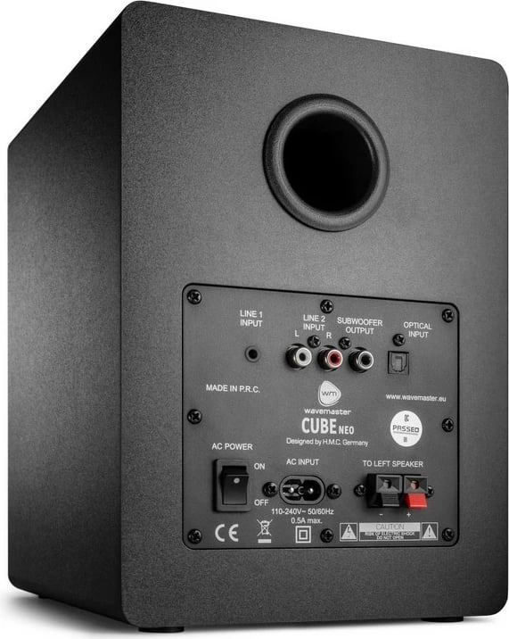 Zëdhënës Bluetooth Wavemaster CUBE NEO, 2.0 kanale, 50W, i zi