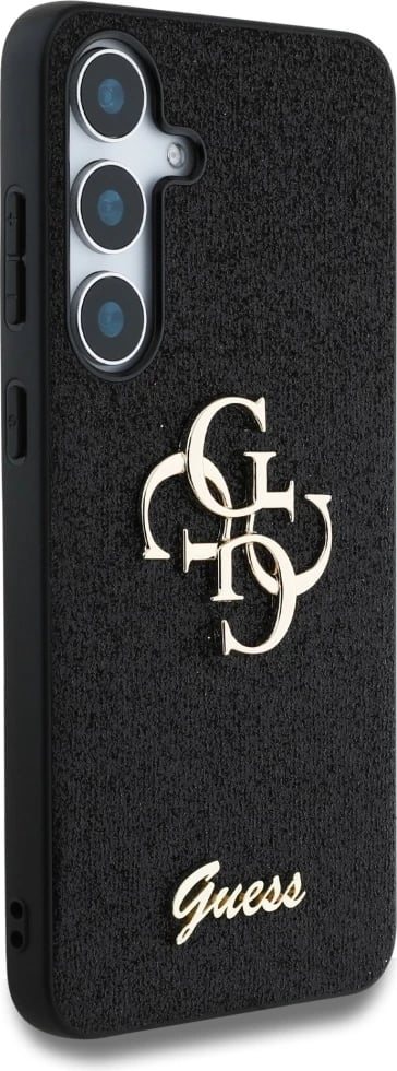 Mbështjellës Guess Fixed Glitter Big 4G Metal Logo për Samsung Galaxy S25 Plus, i zi Mbështjellës Guess Fixed Glitter Big 4G Metal Logo për Samsung Galaxy S25 Plus, i zi