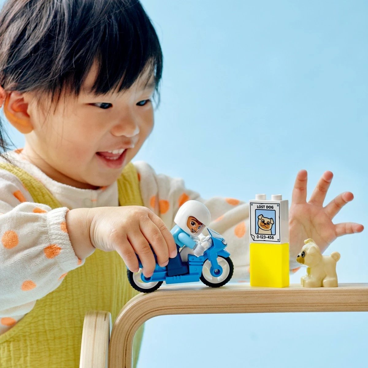 Set lodrash LEGO DUPLO Police Motorcycle 10967, për fëmijë, 5 pjesë, Blu Set lodrash LEGO DUPLO Police Motorcycle 10967, për fëmijë, 5 pjesë, Blu