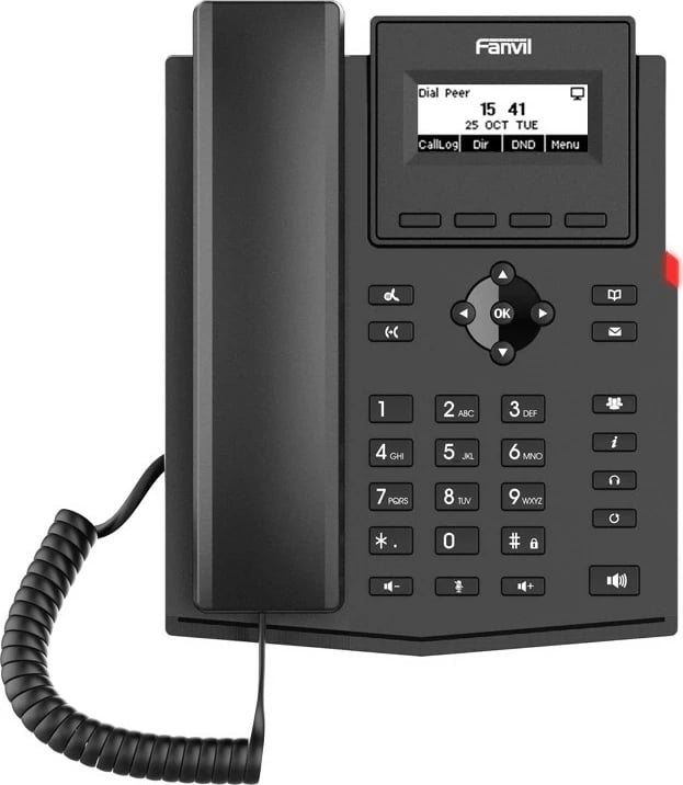 Telefon IP Fanvil X301W, 2 linja SIP, Wi-Fi, ekran 2.3 inç, i zi