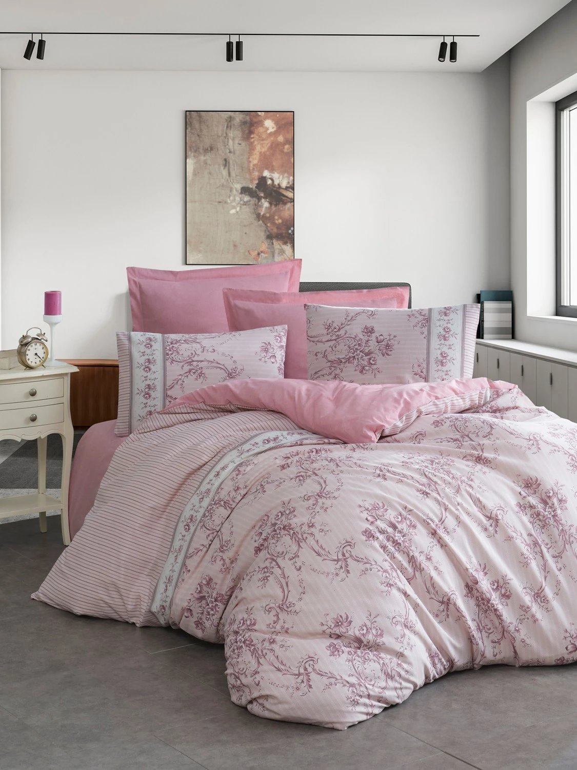 Set mbulesë jorgani Single XL, rozë, L'essentiel