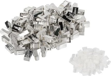 Konektorët e telit Lanberg PLS-6000, RJ-45, Ngjyrë çeliku inox dhe transparent