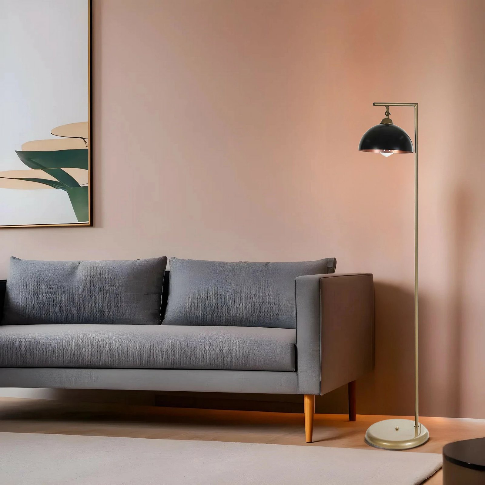 Llambë dyshemeje Opviq, 8826-1, e zezë dhe ari