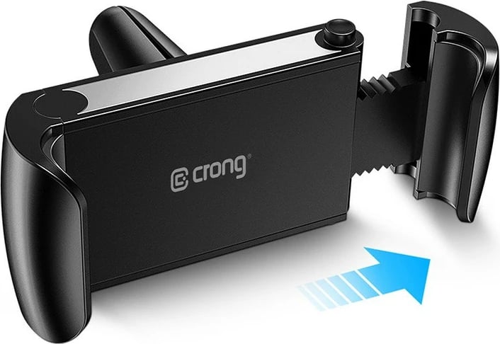Mbajtës universal për celular, CRONG CRG-CH2-BLK, për makinë, i zi