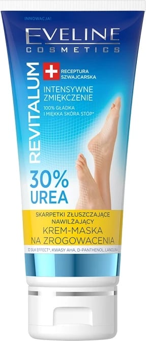 Krem-maskë për këmbë Eveline Cosmetics Revitalum 30% Urea Exfoliating Socks Cream Keratosis Mask 100ml