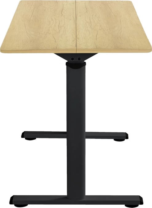Tavolinë pune e rregullueshme në lartësi Karla sonoma-black 120x60x72/115cm