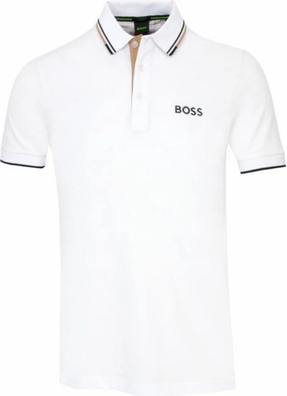 Maicë polo për meshkuj Boss, e bardhë