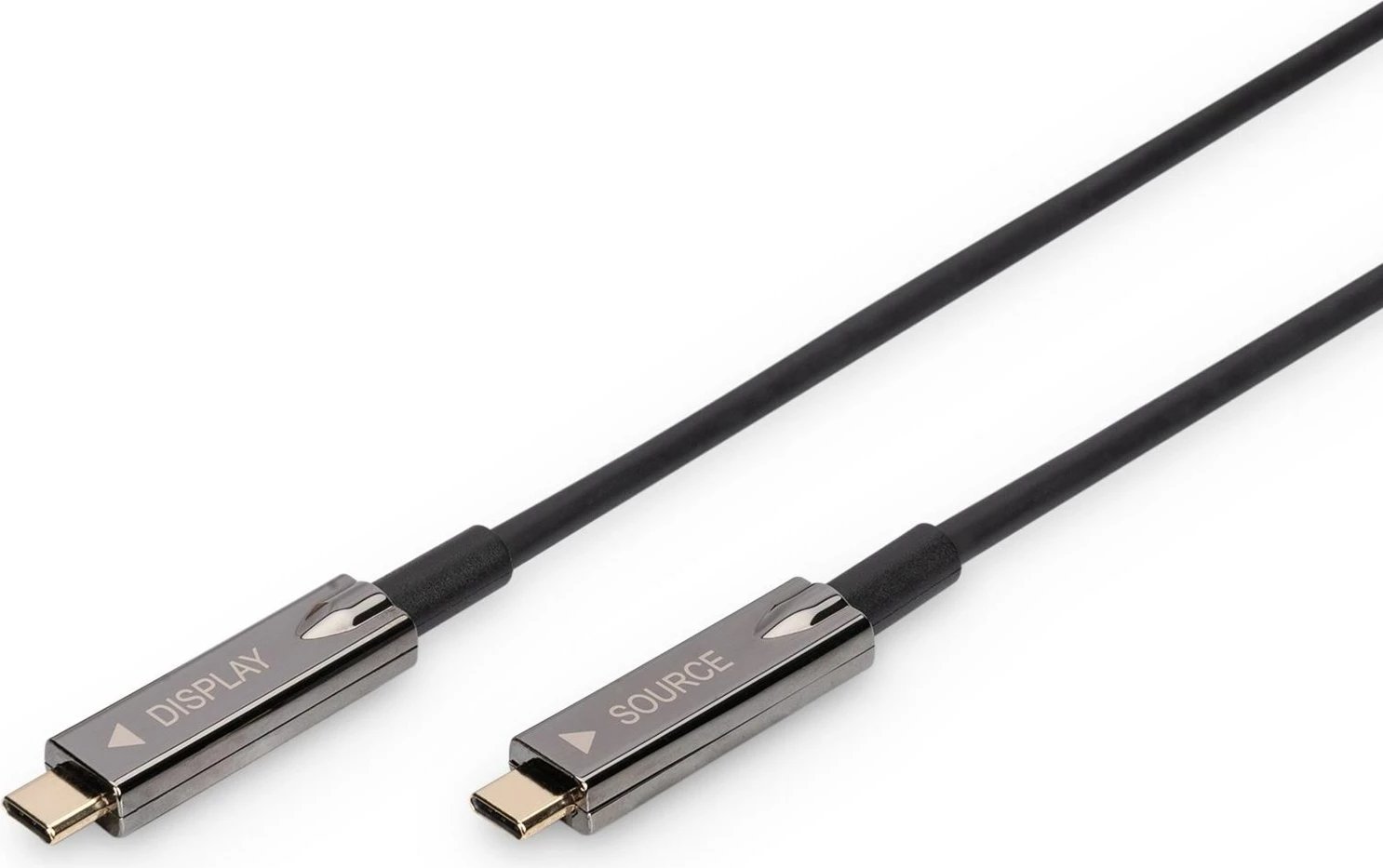Kabllo USB C DIGITUS 7955970, 15m, 4K, e zezë