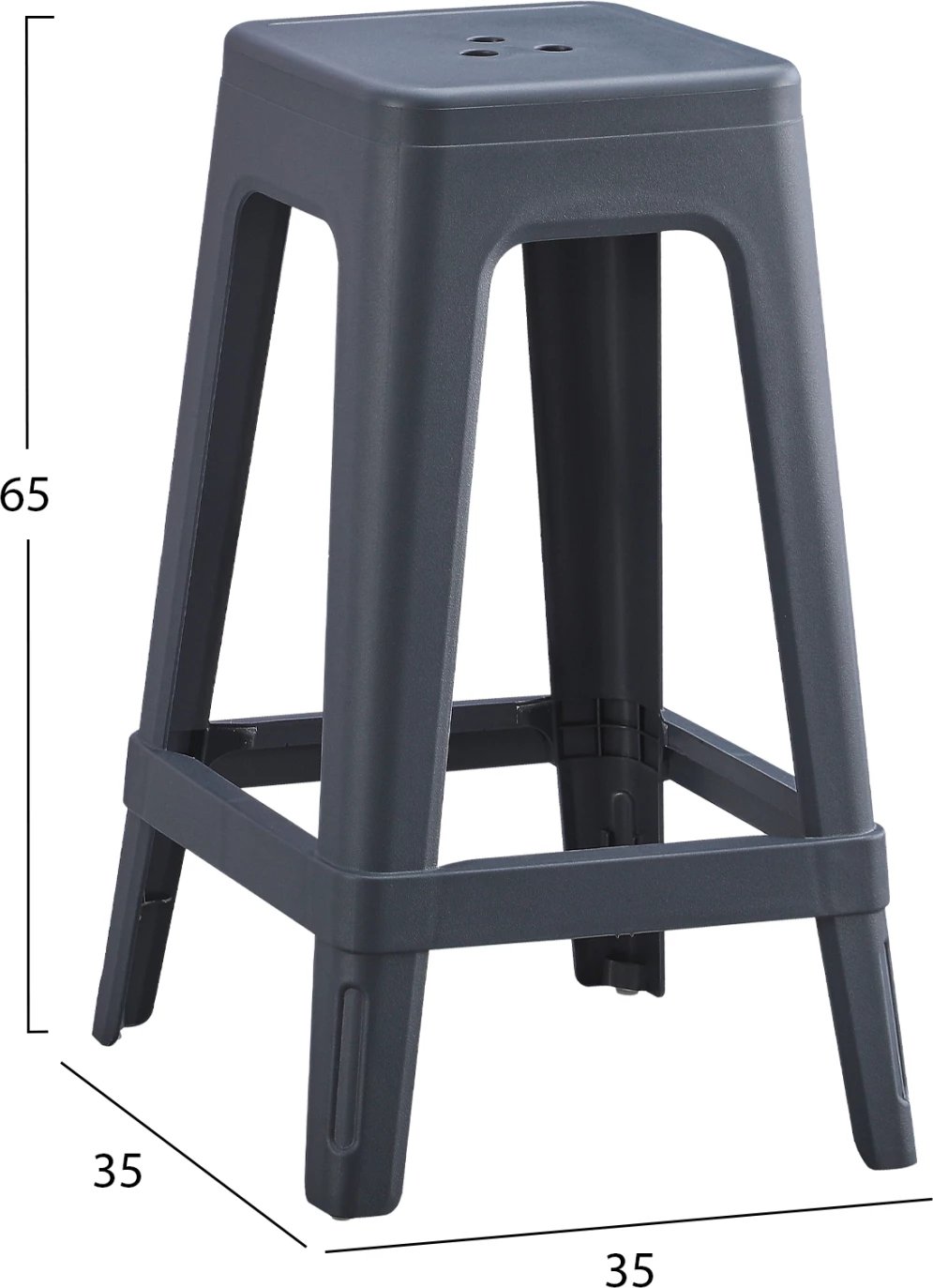 Karrige katrore polipropileni ZEB FH6128.03 gri 35x35x65Hcm