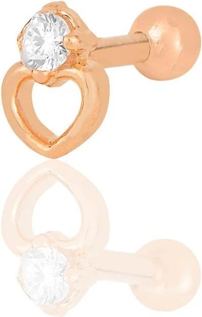 Piercing argjendi, ngjyrë rozë gold, Jumeon, SGTL12209
