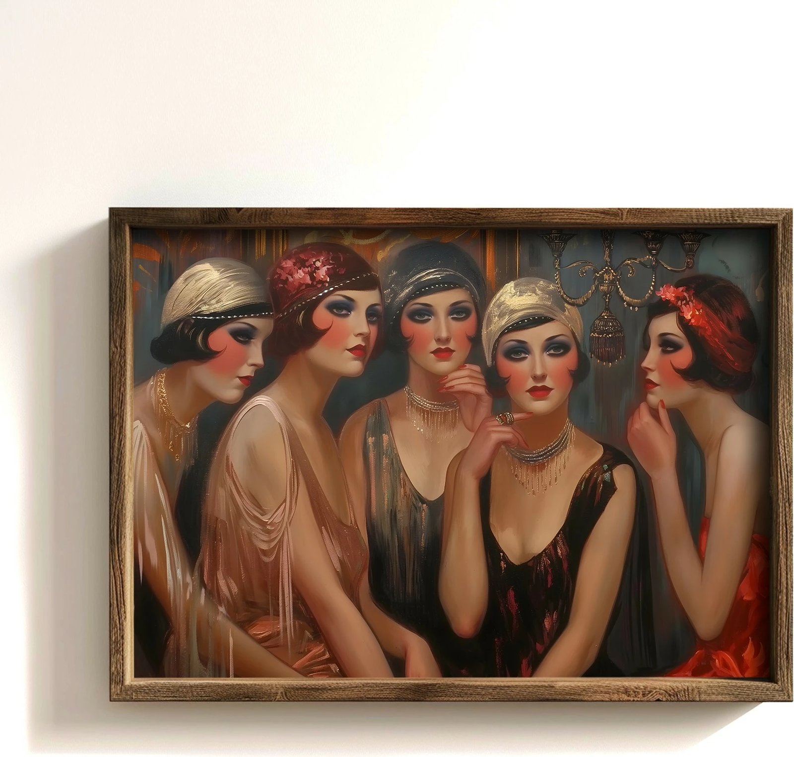 Pikturë dekorative me kornizë MDF, shumëngjyrëshe, Wallity, GE153-L