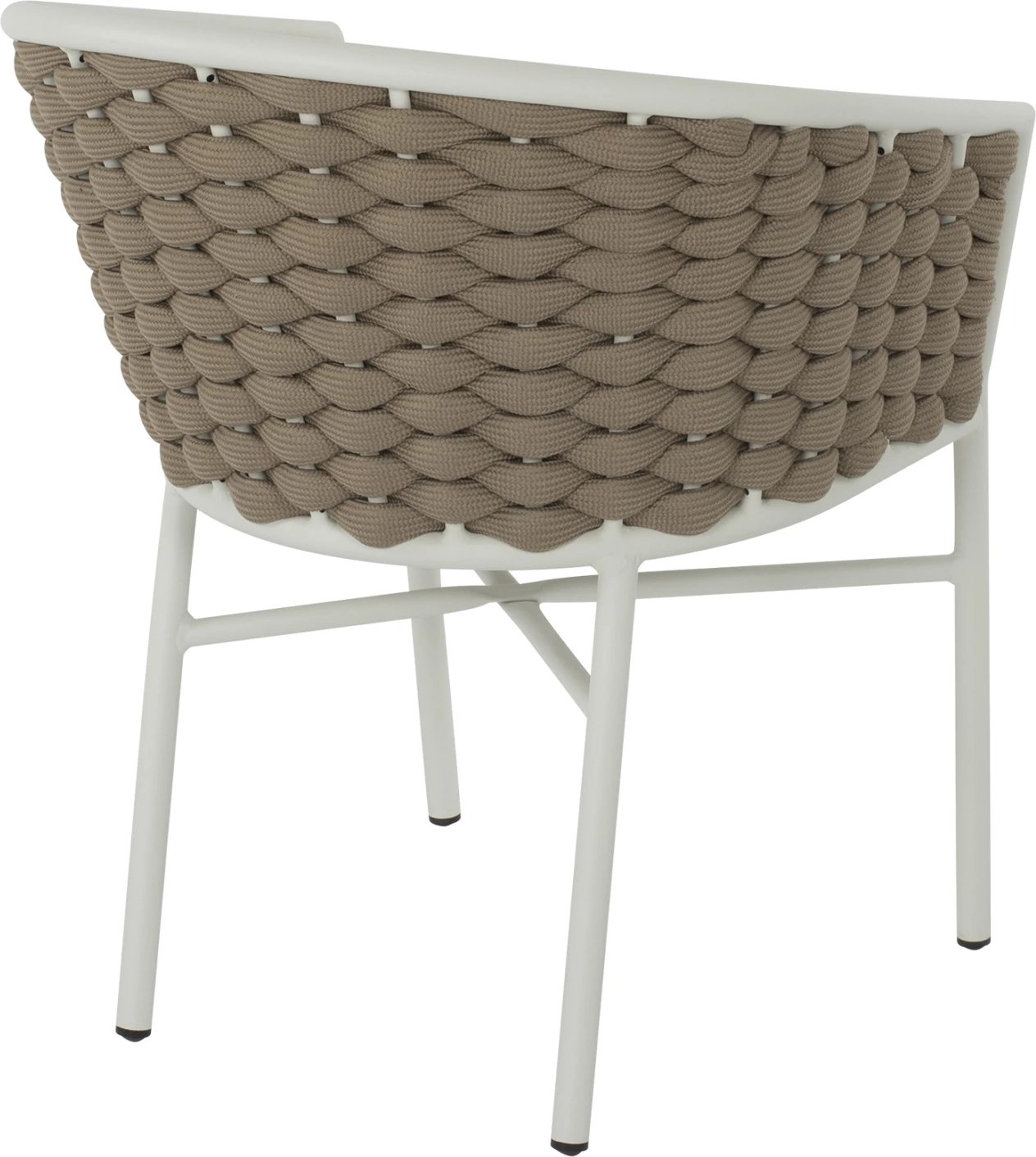 Karrige alumini FH5859.02, e bardhë dhe beixh me litar shkumë