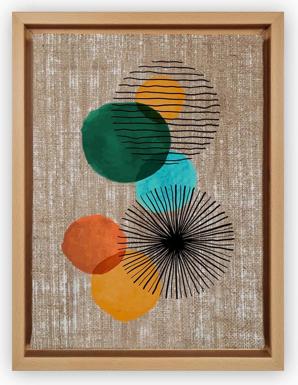 Pikturë dekorative në kanavacë, shumëngjyrëshe, Wallity, 36x46cm