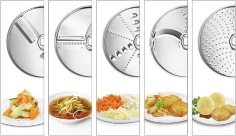 Aksesor për kuzhinë Bosch MUZ5VL1, Inox, Bardhë, për MUM5