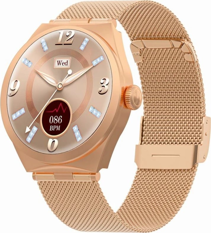 Smartwatch Gravity për femra, rozë gold