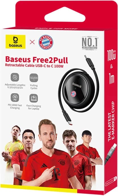Kabllo karikimi USB-C në USB-C Baseus Bayern Edition, 100W, 100 cm, e zezë