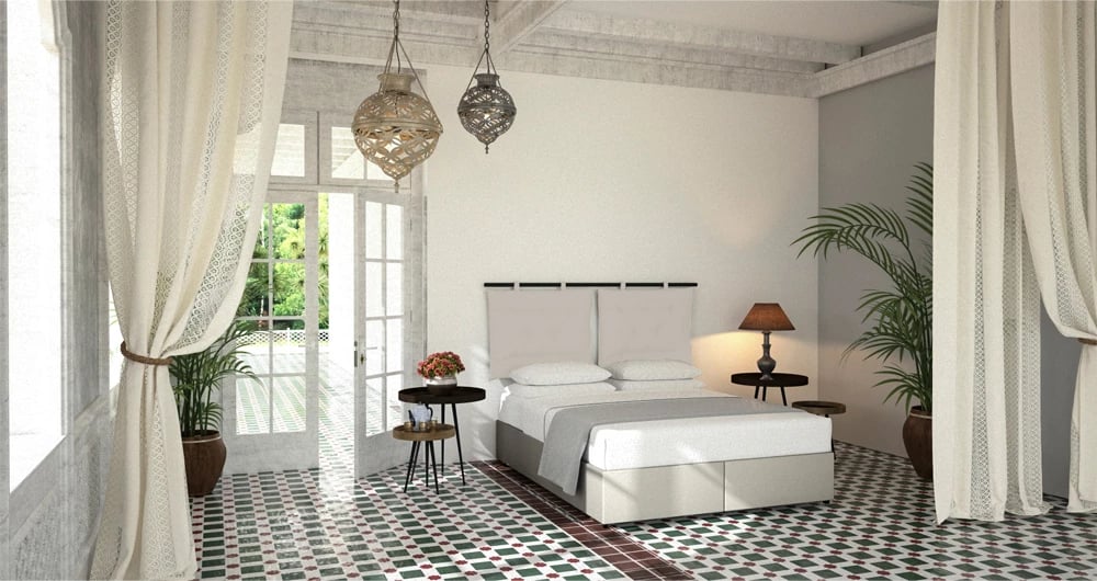 Set jastëkësh për shpinë krevati, 2 copë, ngjyrë e bardhë e zbehtë, 70x10x50