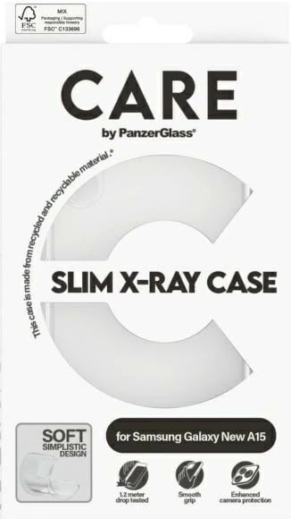 Mbështjellës PanzerGlass CARE Fashion X-Ray për Samsung Galaxy A16/A16 5G, Transparent