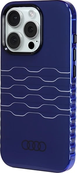 Mbështjellës Audi IML MagSafe për iPhone 15 Pro, Blu