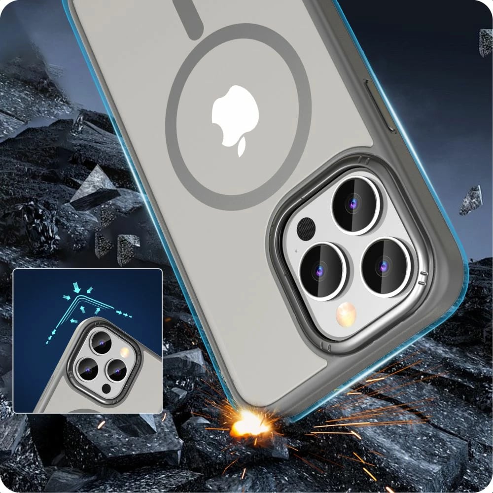 Mbështjellës Tech-Protect MagMat 2 për iPhone 15 Pro Max, MagSafe, titanium matte
