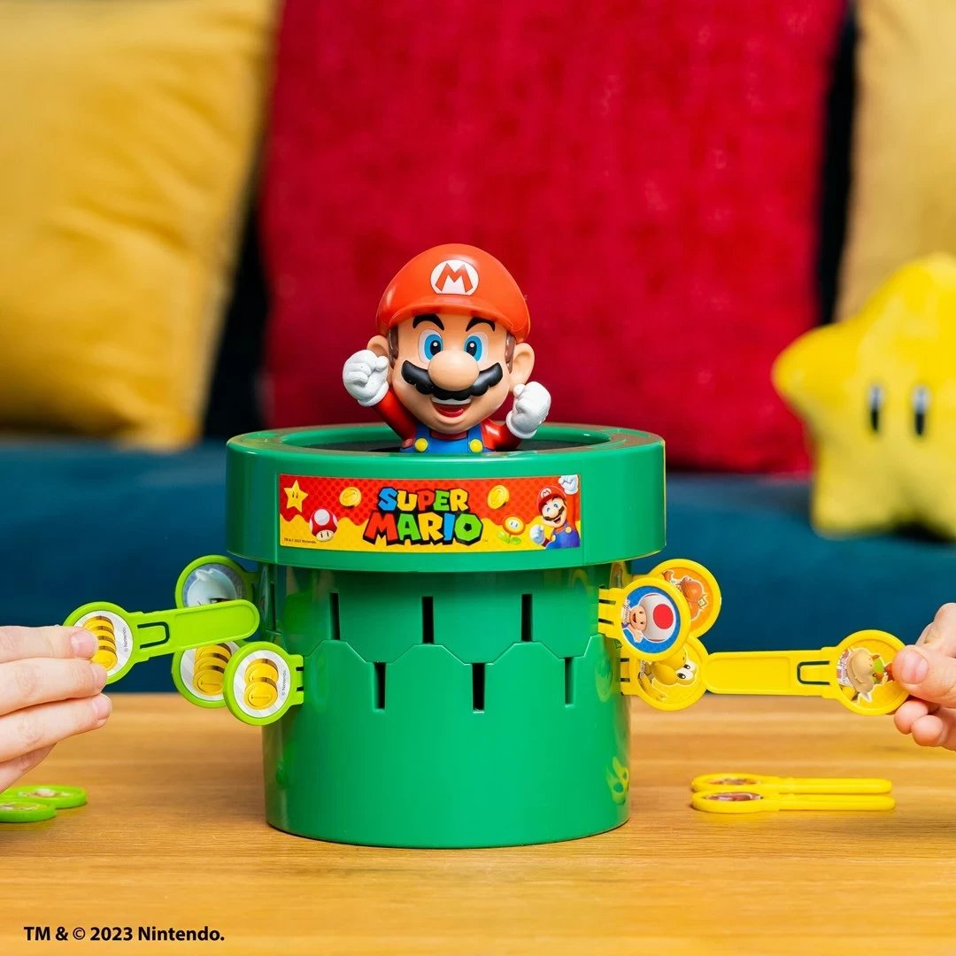 Lojë tavoline TOMY Pop Up Super Mario, shumëngjyrëshe