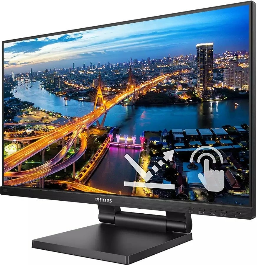 Monitor Philips 222B1TC, 21.5", IPS Touch, Full HD, i zi