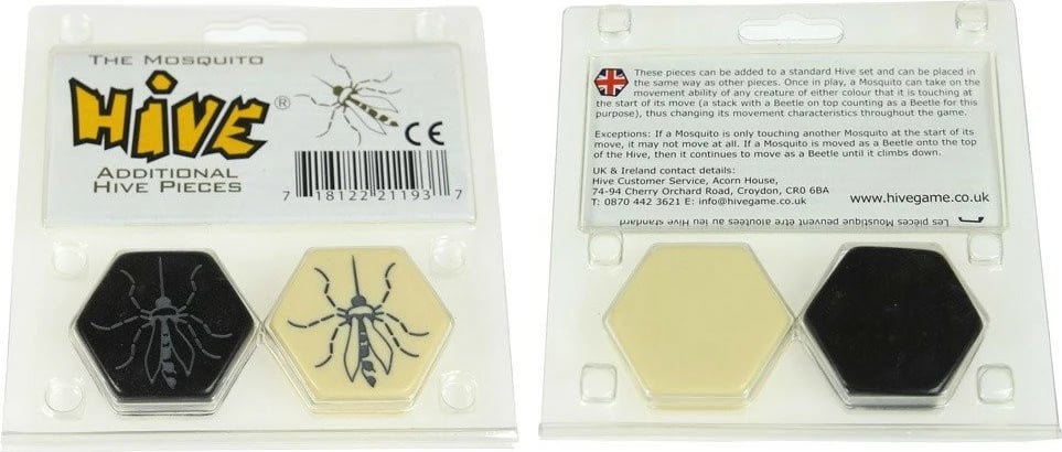 Set zgjerimi për lojë tavoline Swarm G3 Mosquito, 2 pllaka, zi/krem