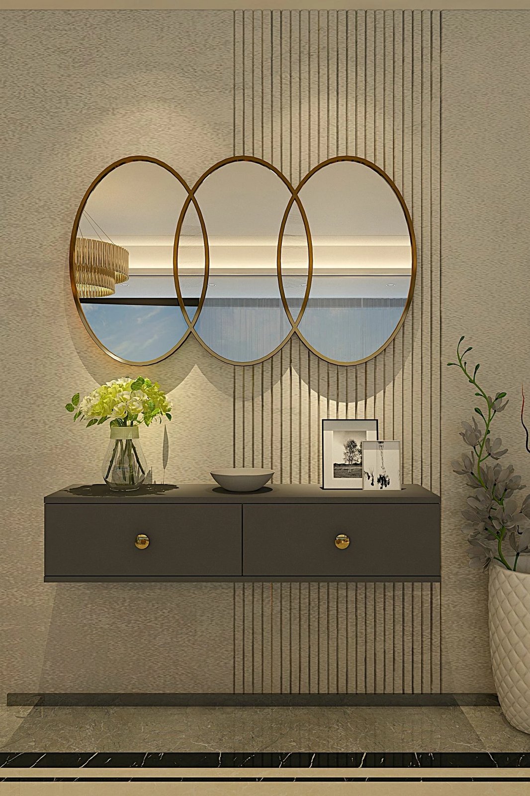 Komodë Zuzu, ngjyrë antracit, Skye Decor, 120cm