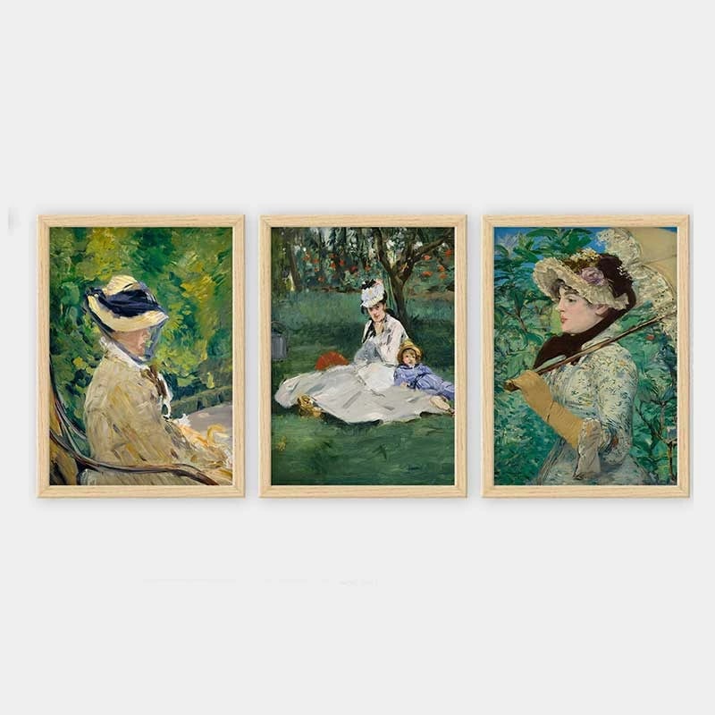 Pikturë dekorative me kornizë (3 copë), Wallity, 3NTC_UN145358_3545