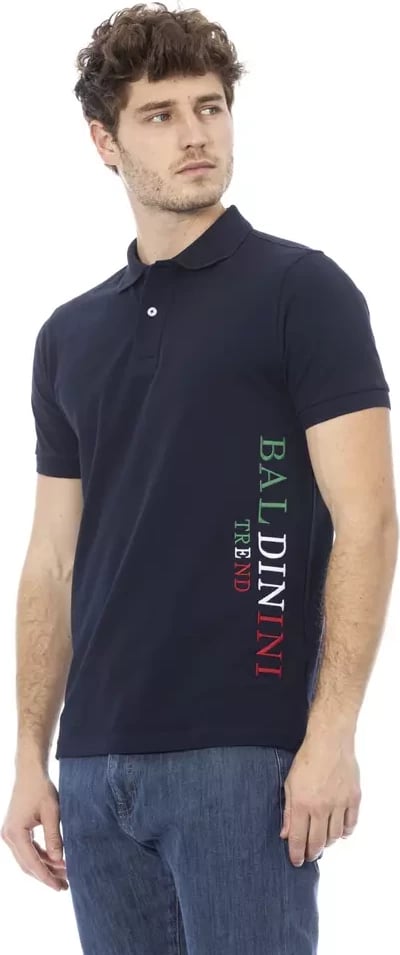 Maicë polo për meshkuj Baldinini Trend, e kaltër