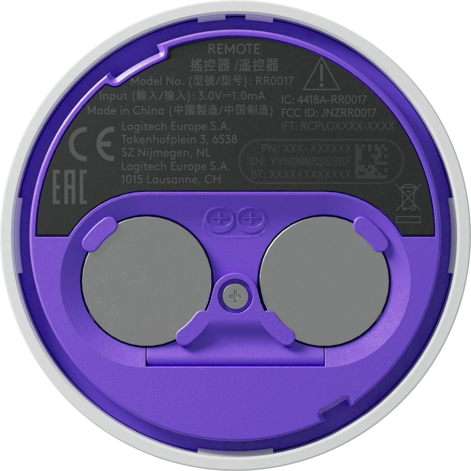 Telekomandë Logitech Scribe, Bluetooth, e bardhë