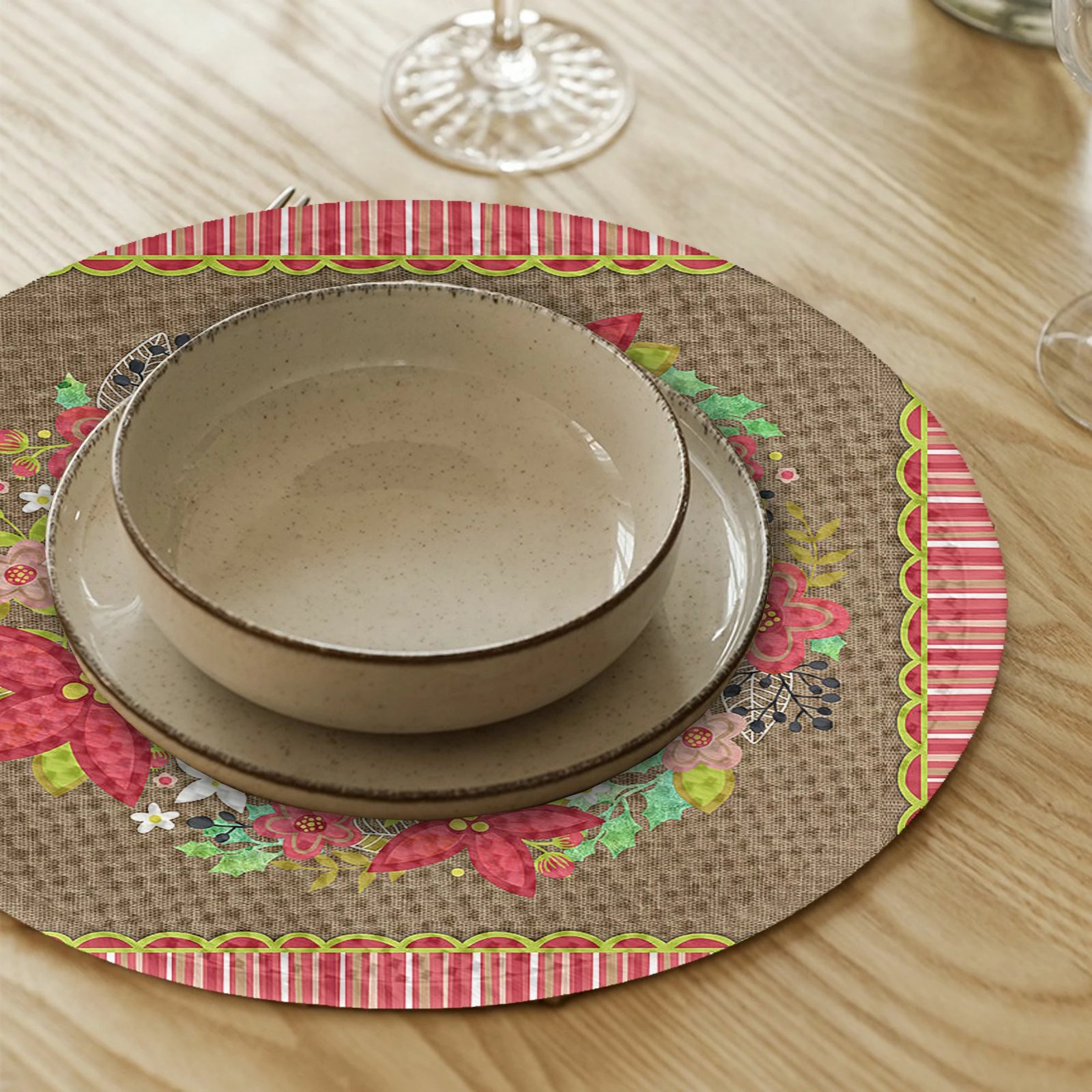 Set nënshkruese tavoline, shumëngjyrëshe, Hermia Concept, 2306Supla, 4 copë