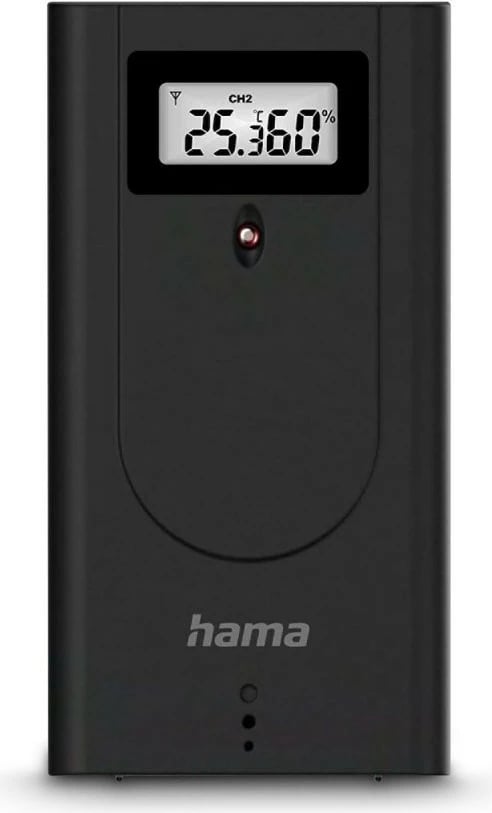 Stacion moti Hama La Gomera 222218, me sensor të jashtëm, i zi