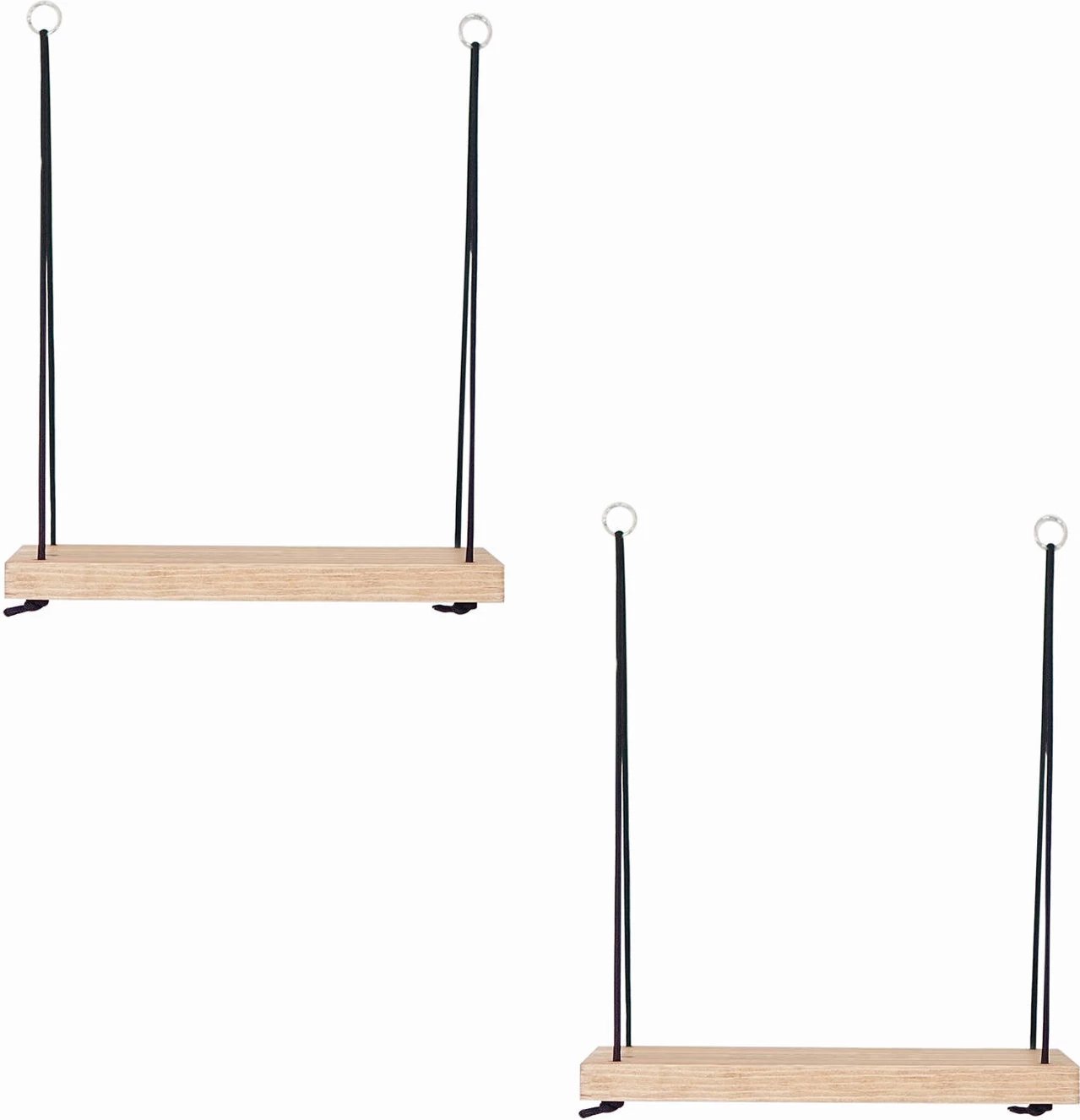 Raft muri Hanah Home, Aa098, komplet prej 2 copash, ngjyrë arre