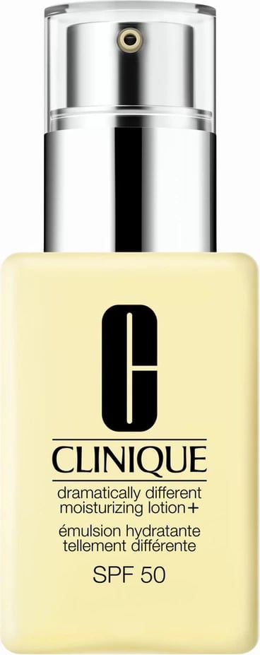 Krem hidratues për fytyrë për femra Clinique Dramatically Different Moisturizing Lotion+ SPF50, 75ml