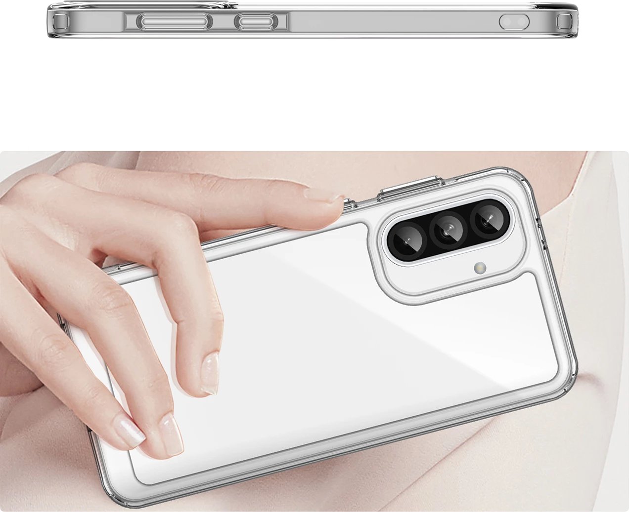 Mbështjellës Hurtel Outer Space Case për Samsung Galaxy A56, Transparent