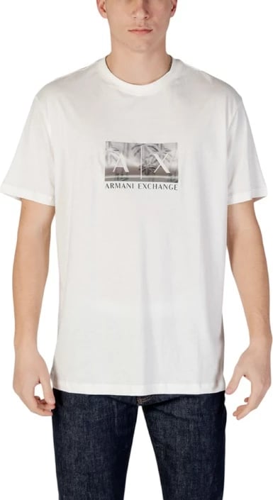 Maicë për meshkuj Armani Exchange, e bardhë