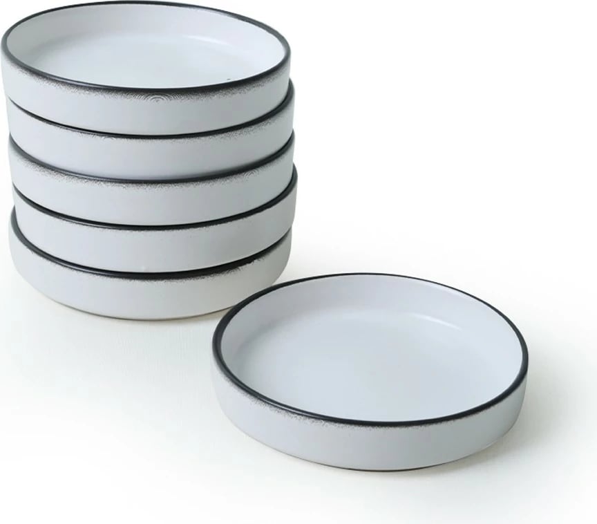 Set tasash për salcë, 6 copë, ngjyrë e bardhë mat, Hermia Concept, X00019024