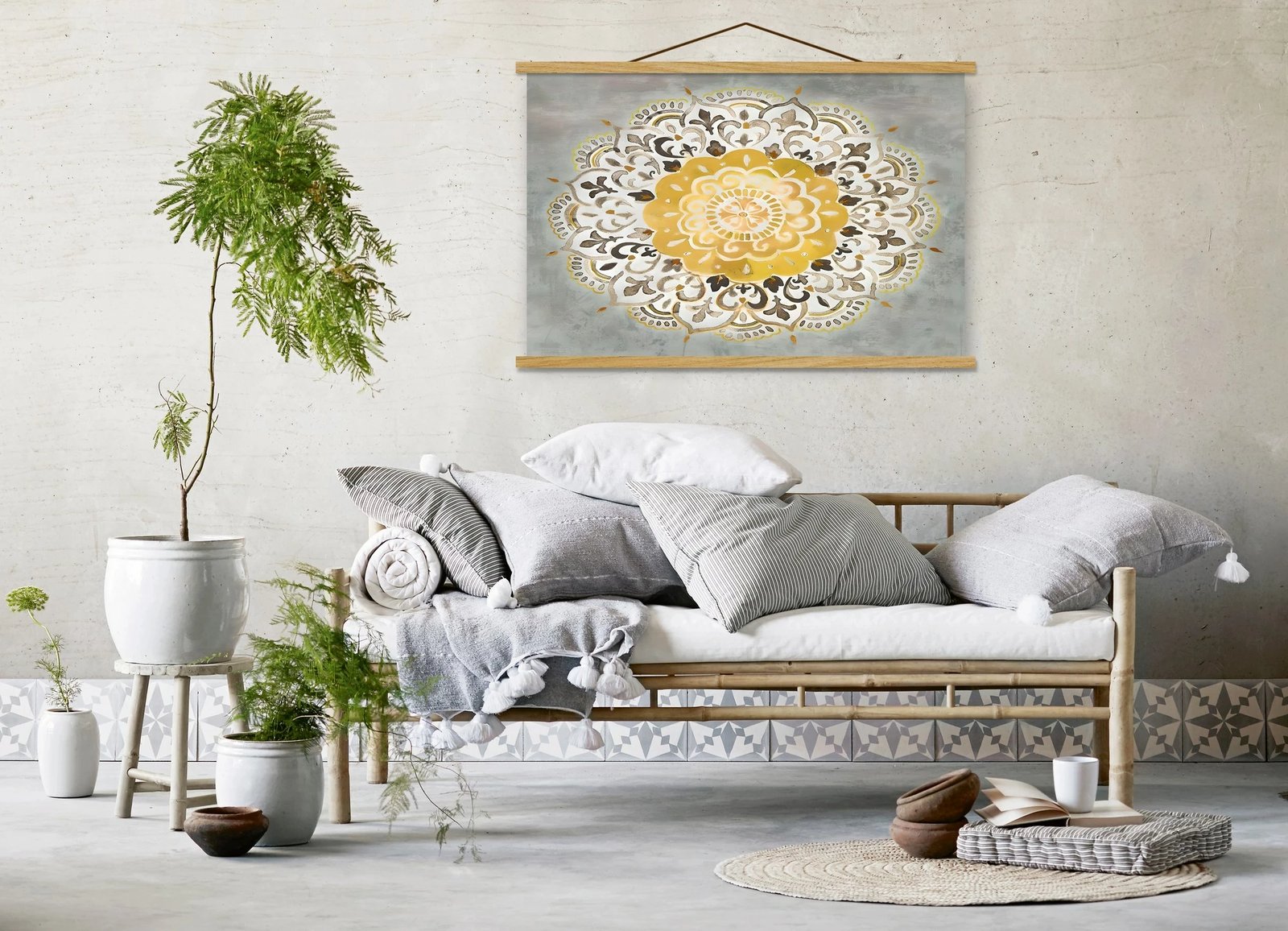 Pikturë dekorative me kornizë, Wallity, MRG29, shumëngjyrëshe, 50x70cm