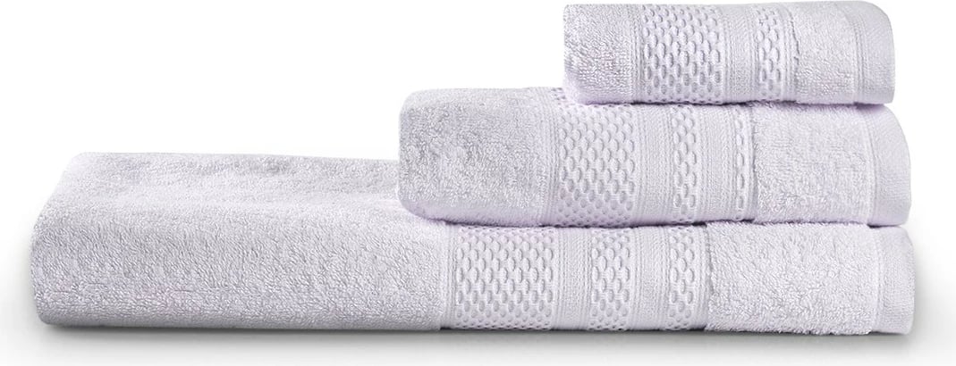 Set peshqirësh (3 copë), Mijölnir, Piramit, ngjyrë gri