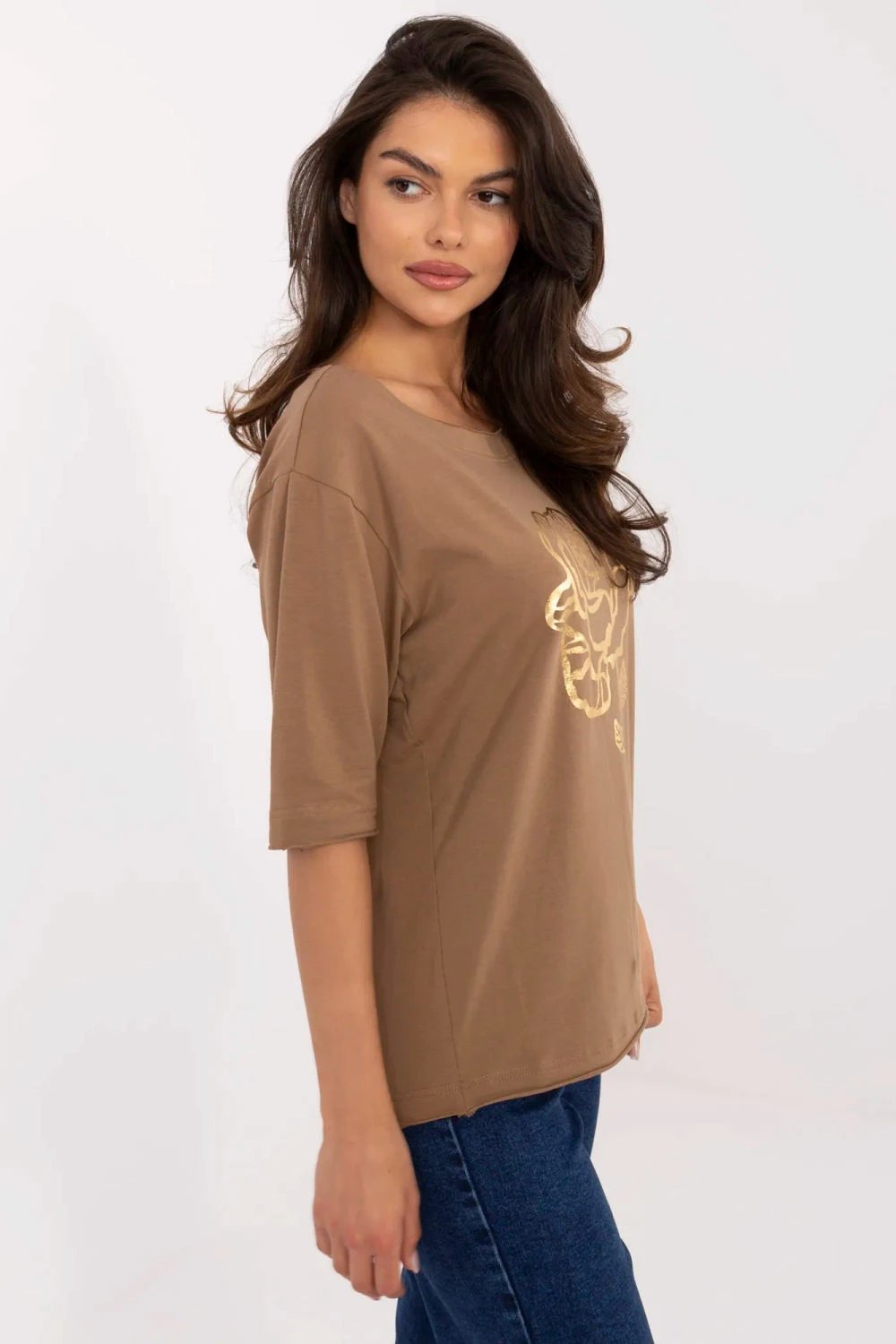 Bluzë për femra Factory Price 213094, kafe