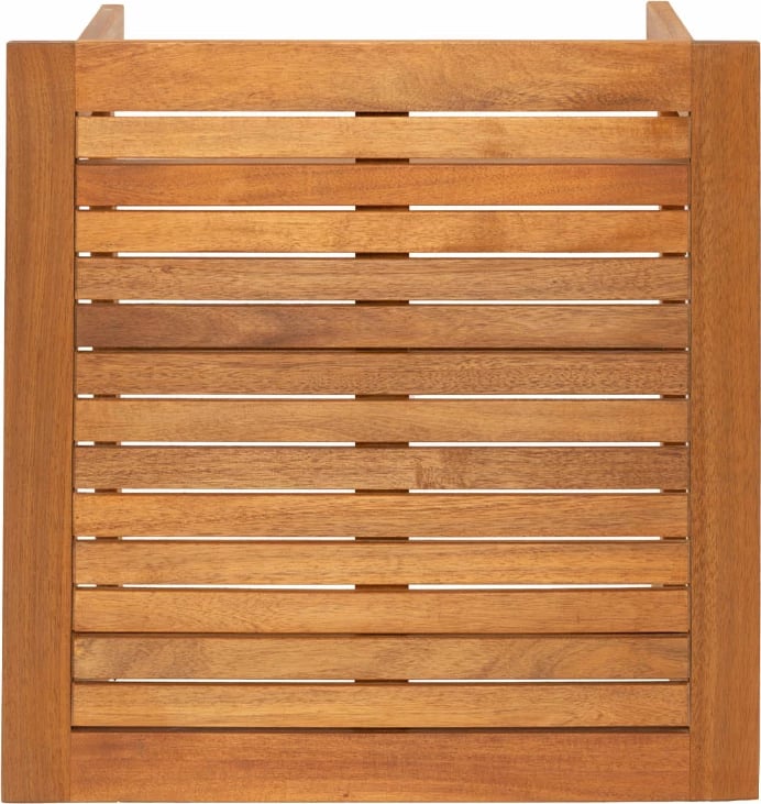 Tavolinë anësore Edgar, dru akacie natyral, 55x55x38