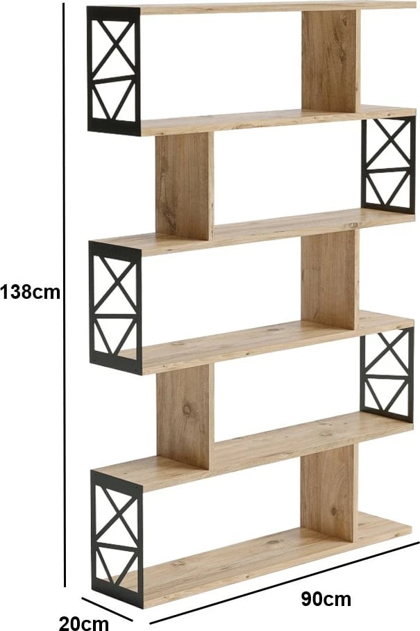 Raft librash Hanah Home, ngjyrë Atlantic Pine, FRN-12032