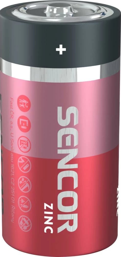 Bateri Sencor SBA R14 2BP C Zn, 2 copë