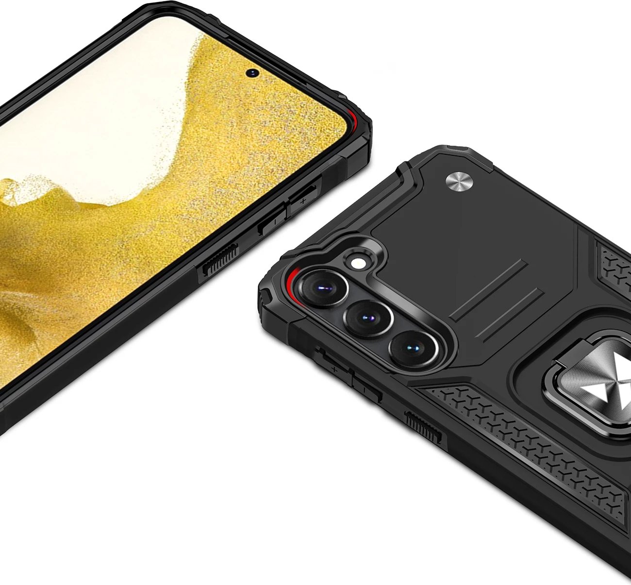 Mbështjellës Wozinsky Ring Armor për Samsung Galaxy S23, me mbajtëse unaze, i zi Mbështjellës Wozinsky Ring Armor për Samsung Galaxy S23, me mbajtëse unaze, i zi